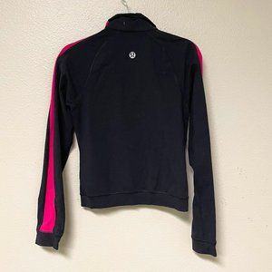 Lululemon Black/Pink Zippered Sweatshirt (S)